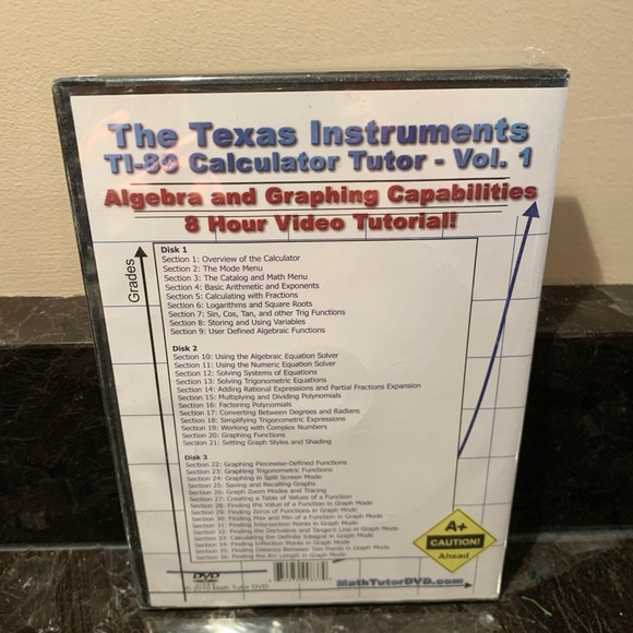 3 DVD SET-Texas Instrument TI-89 Calculator  Tutor - Picture 2 of 4